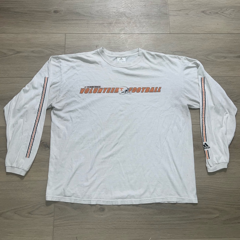 Y2K Adidas Tennessee Volunteer Football long Sleeve Tee Shirt